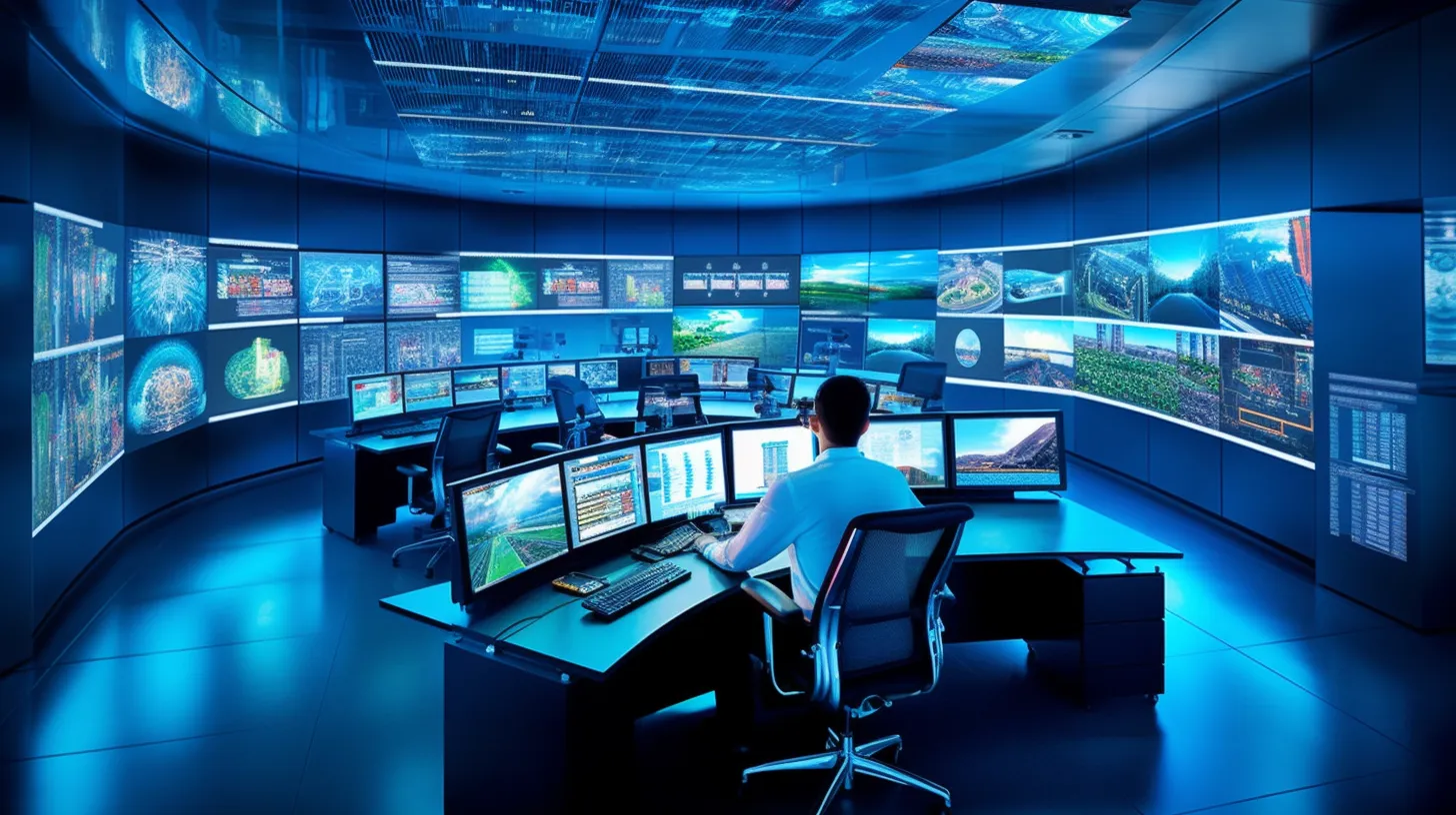 High-tech control room